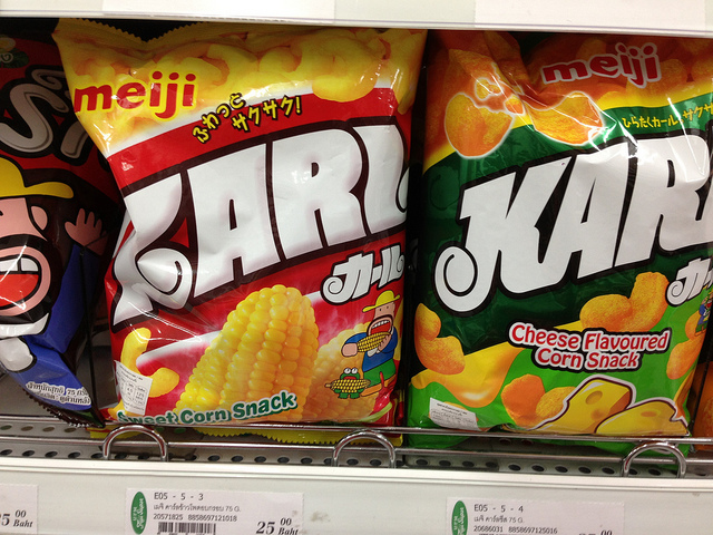 珍しいフレーバーの「お菓子」