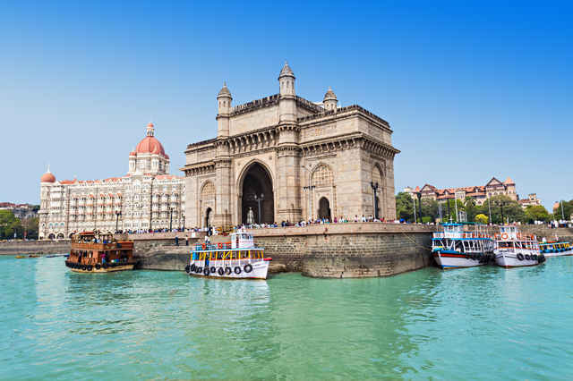 Taj Mahal Hotel and Gateway of India