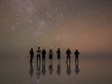 ウユニ塩湖の星空