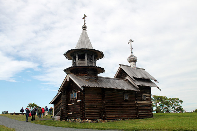 キジ島の木造教会
