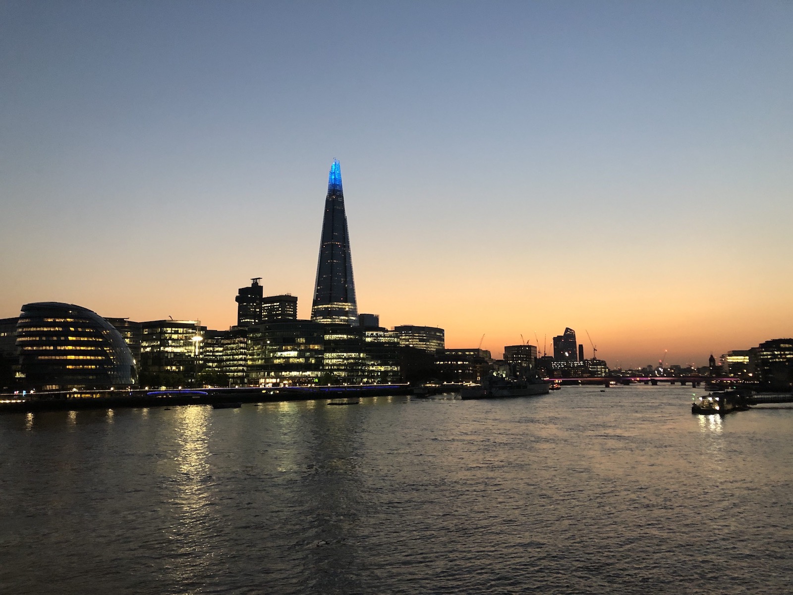 London Tower bridge sunset