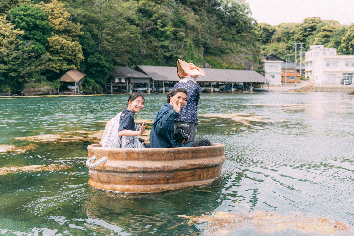 佐渡島のたらい舟体験「矢島体験交流館」
