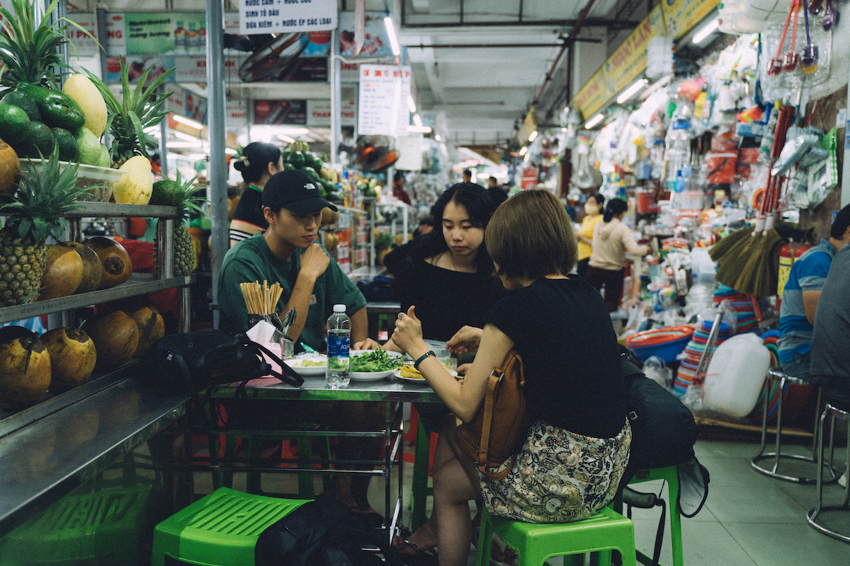 ベトナムの市場でのご飯