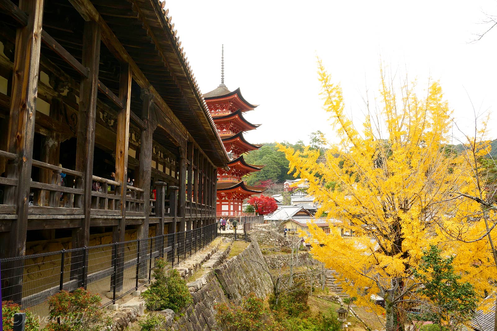 厳島神社の千畳閣と五重塔（広島）