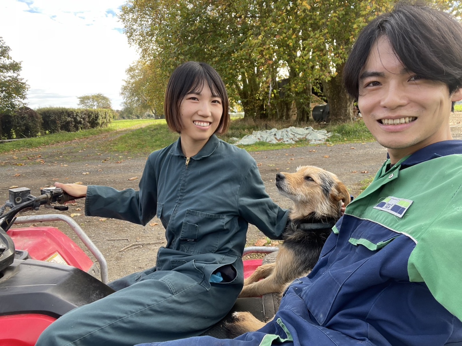 WWOOFで運転した小型トラクター