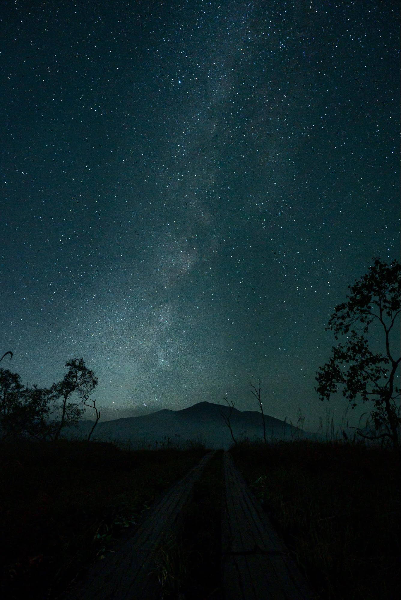 群馬 尾瀬 星空