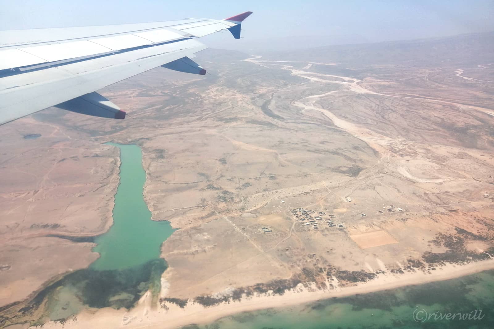 ソコトラ島上空から