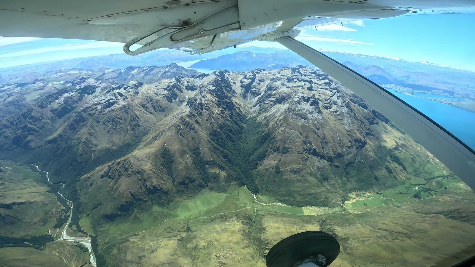 飛行機からの景色