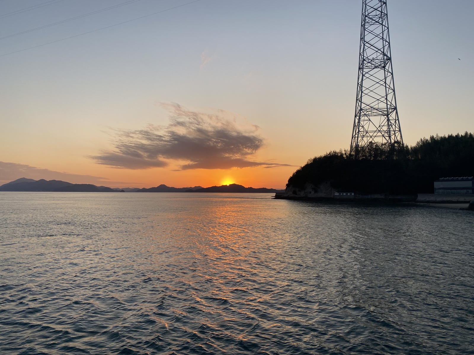 夕日
