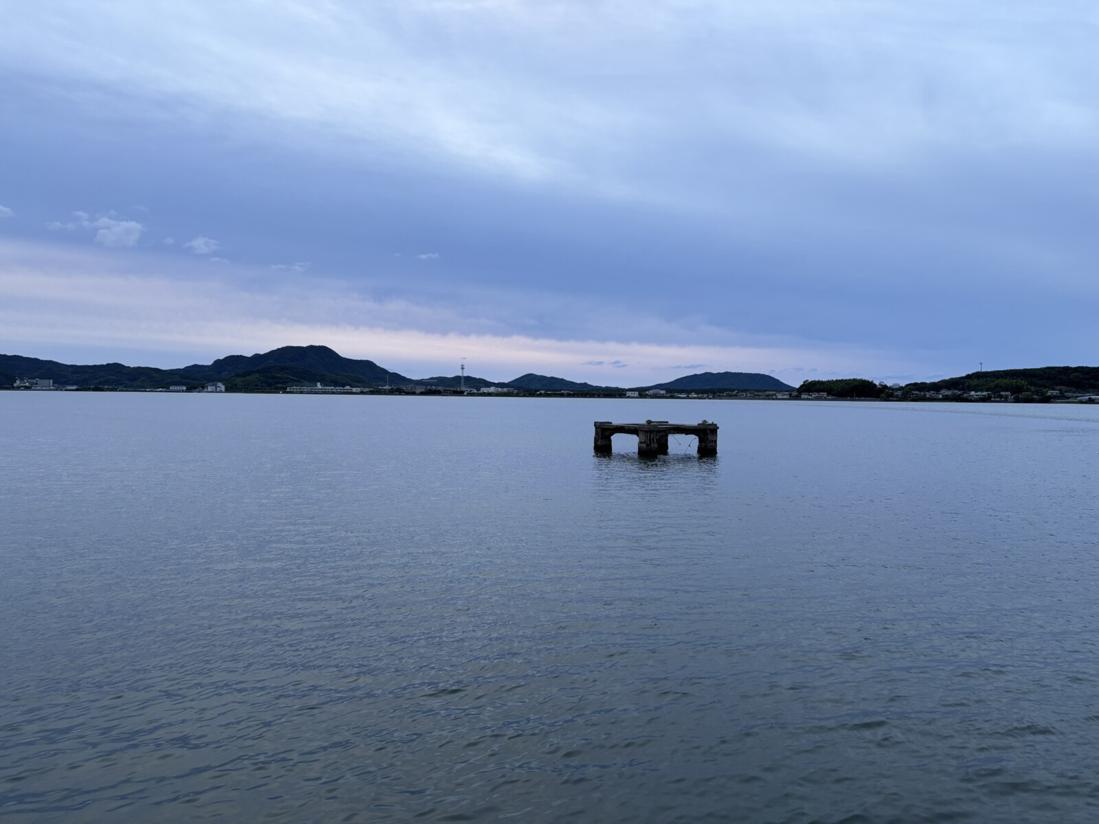 福岡のある町の夕日
