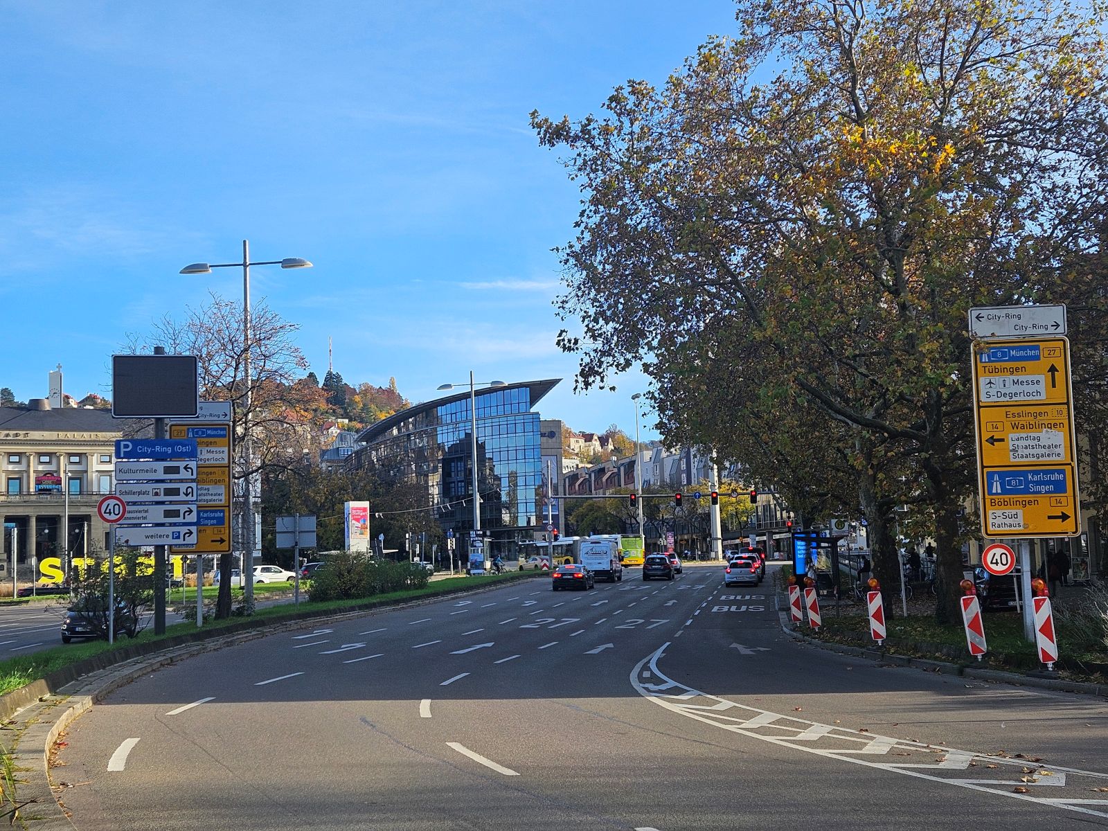 ドイツ　シュツットガルト　道路