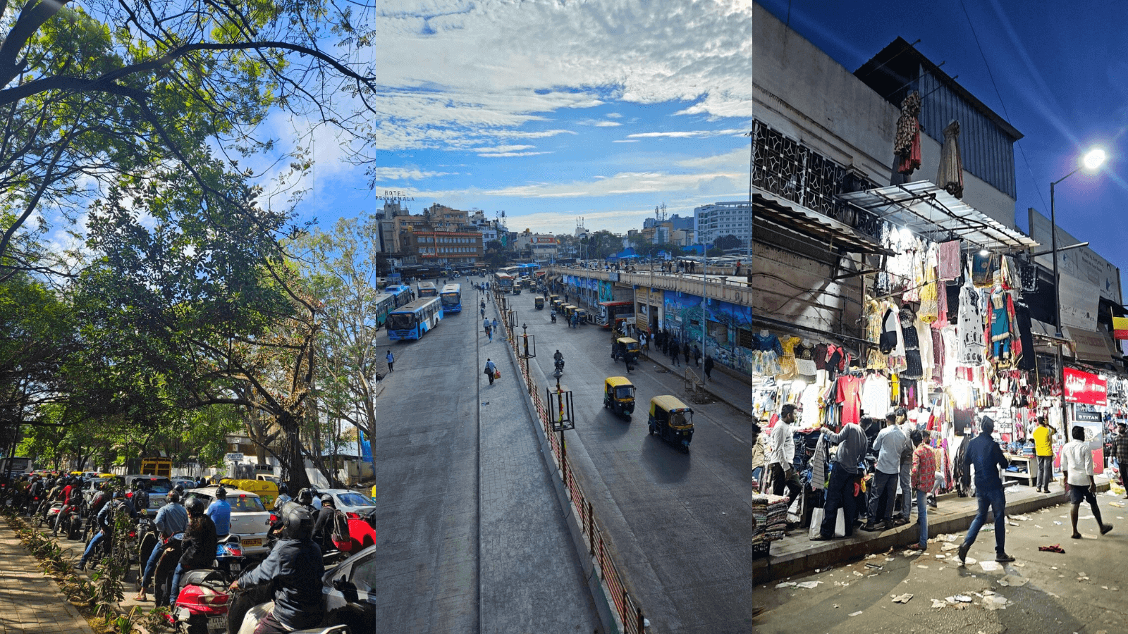 インド　ベンガルール　街並み