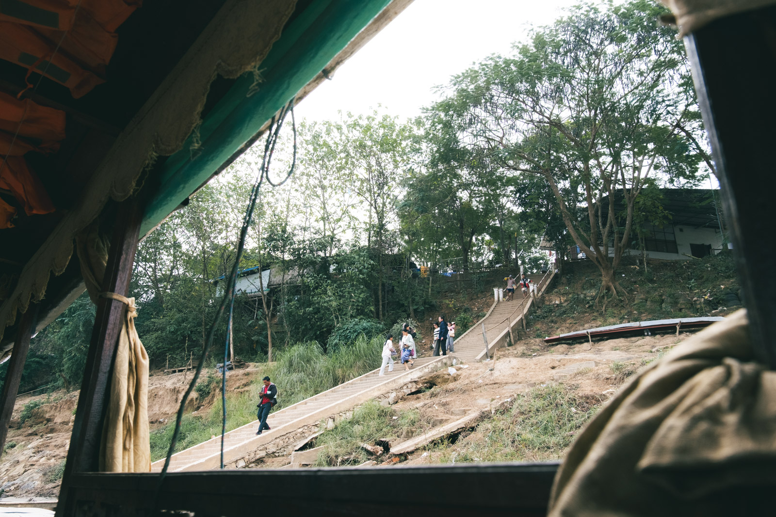 ルアンパバーンの船着き場