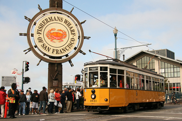 Historic F Line Trolley at Fisherman's Wharf